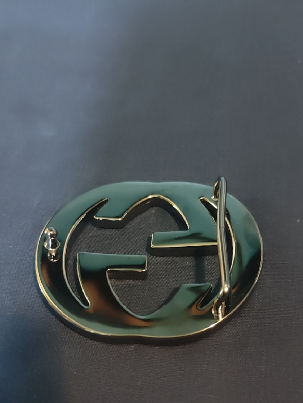 Gucci Silver Interlocking G Belt Buckle - Picture 2 of 2